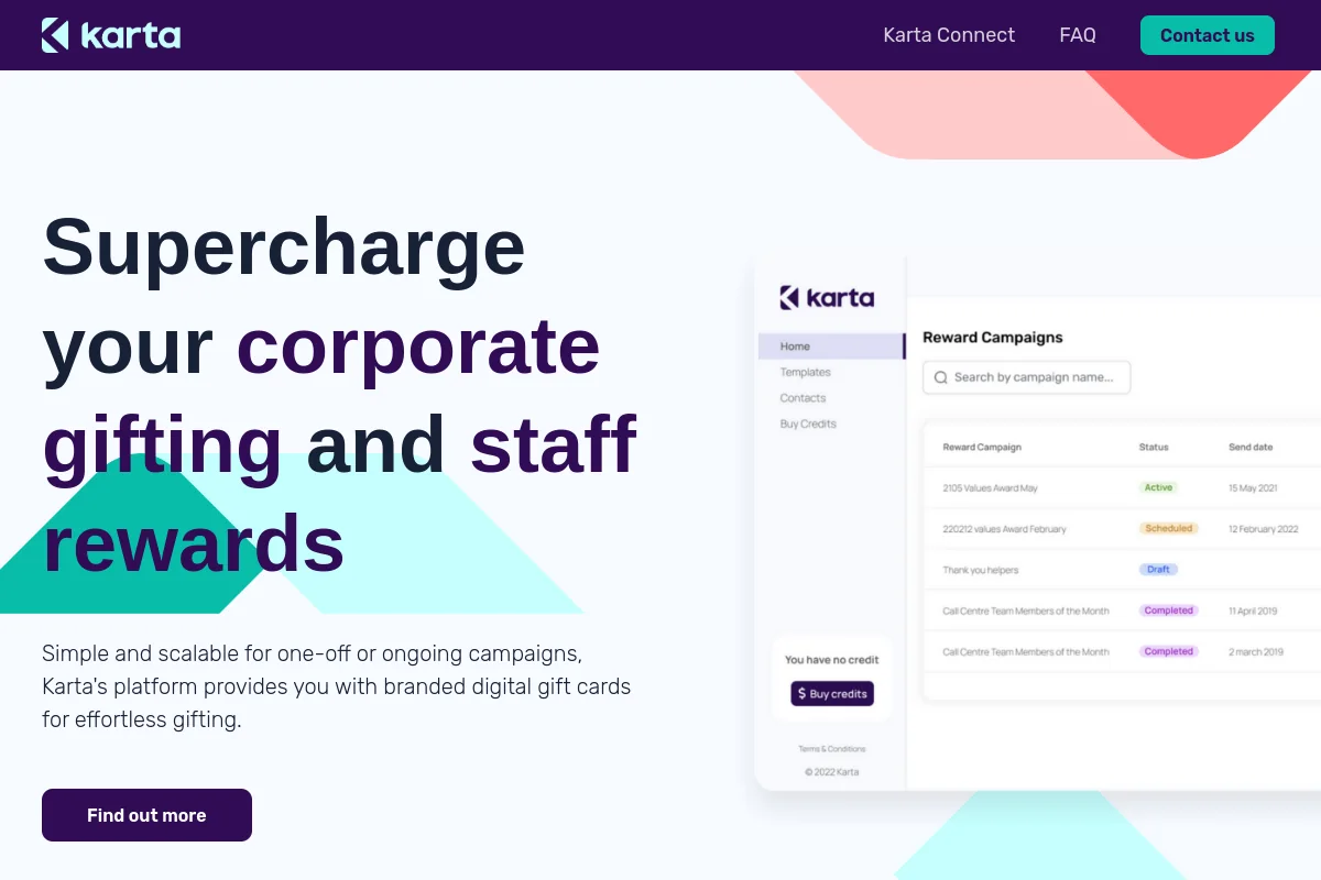 Karta website preview